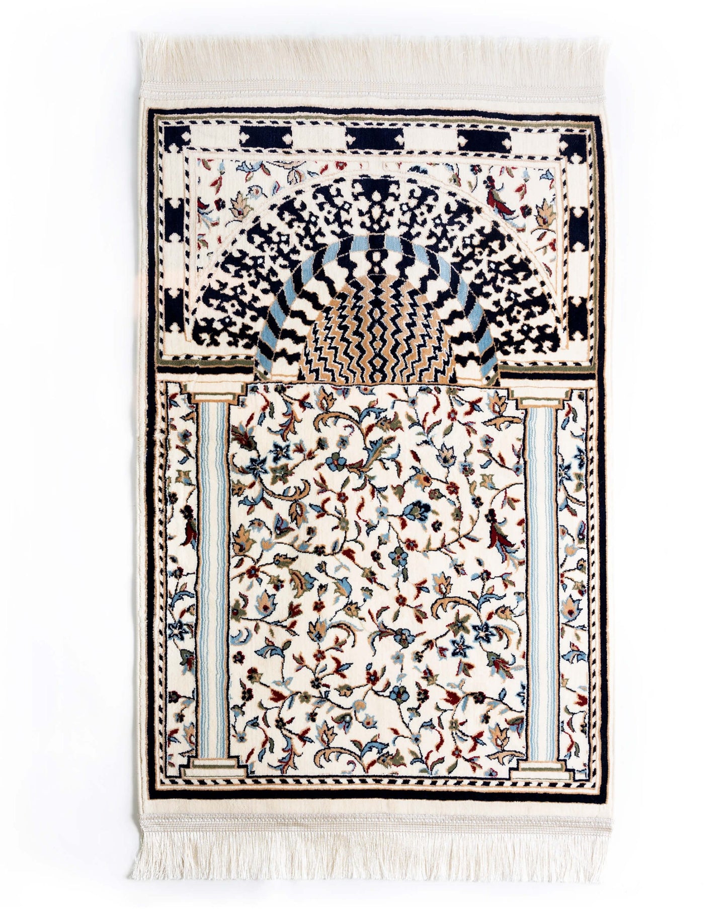 Tapis de prière inspiré de la Rawdah