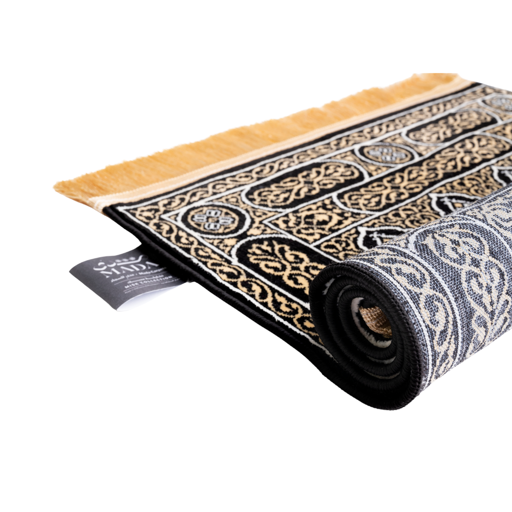 Prayer mat at the door of the Kaaba