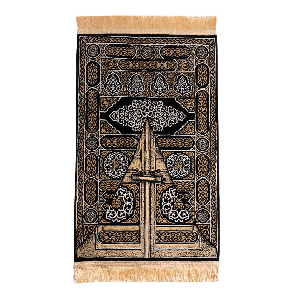 Prayer mat at the door of the Kaaba