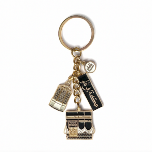 Spirit of Mecca Keyring — Gold-coloured Metal