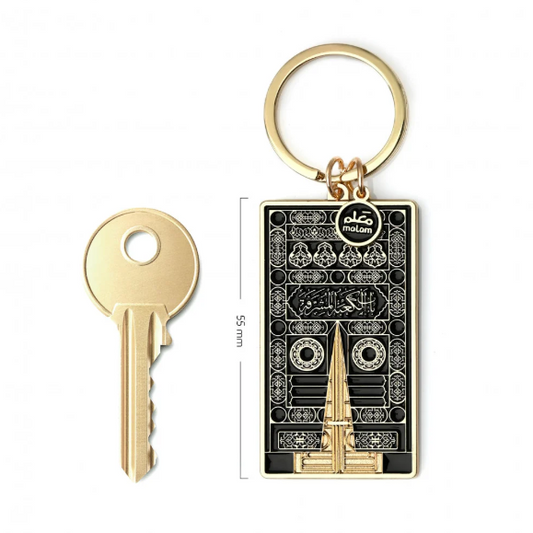 Kaaba Door Keyring — Gold-coloured Metal