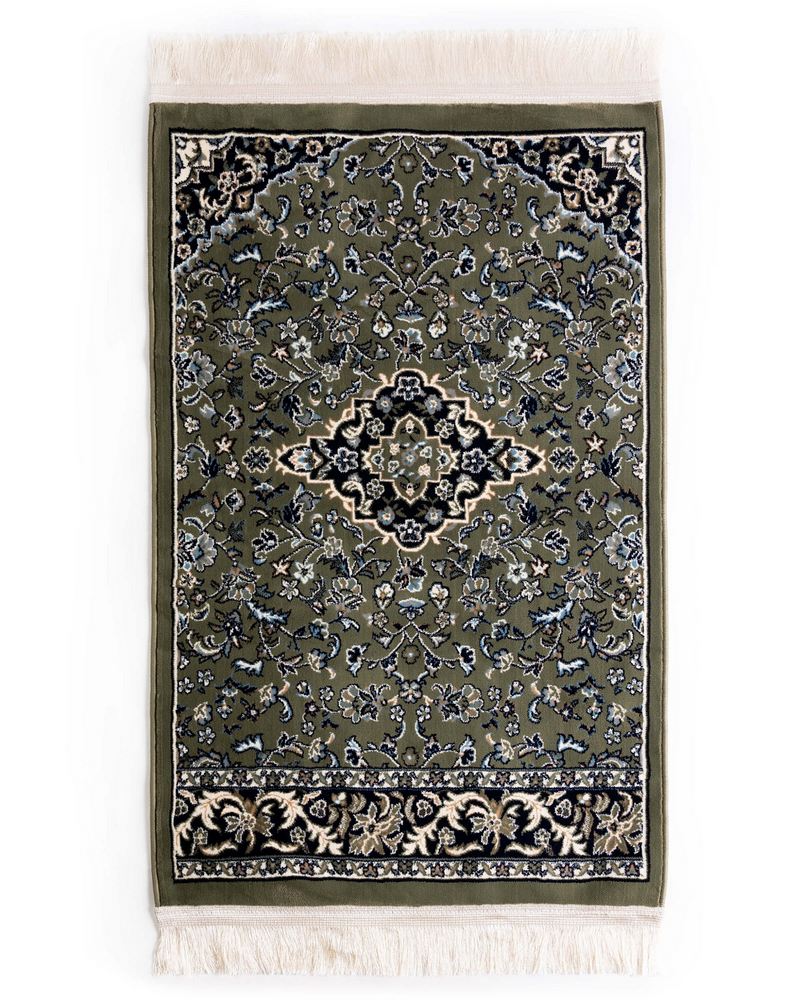 Tapis de prière Rawdah Classique : détail du motif inspiré de Médine